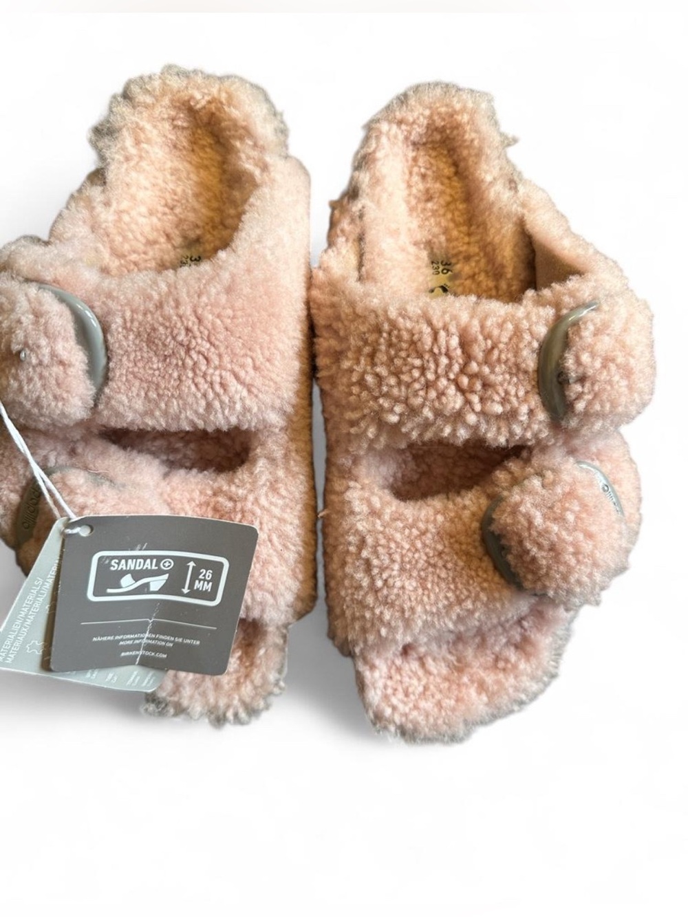 Birkenstock pink Sandal fuzzy size 36